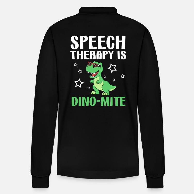 Logopäde Logopädin Logopädie - Stanley/Stella Unisex Bio-Langarm-Poloshirt Prepster - Schwarz