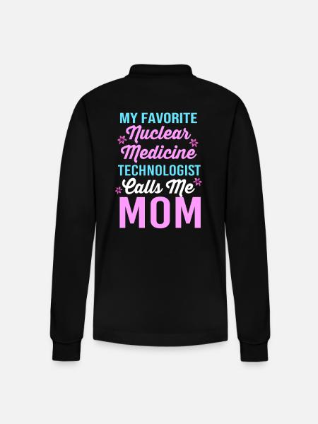 Nuclear Nuclear Medicine Atomic Radiology - Stanley/Stella Organic Unisex Long-Sleeved Polo Shirt Prepster - black