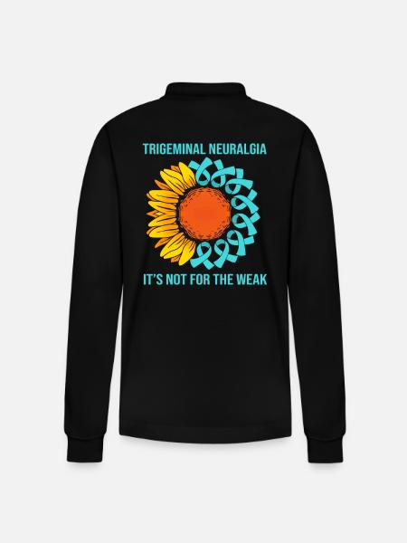 Trigeminal neuralgia - Stanley/Stella Organic Unisex Long-Sleeved Polo Shirt Prepster - black