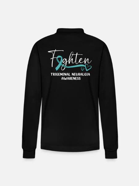 Trigeminal neuralgia - Stanley/Stella Organic Unisex Long-Sleeved Polo Shirt Prepster - black