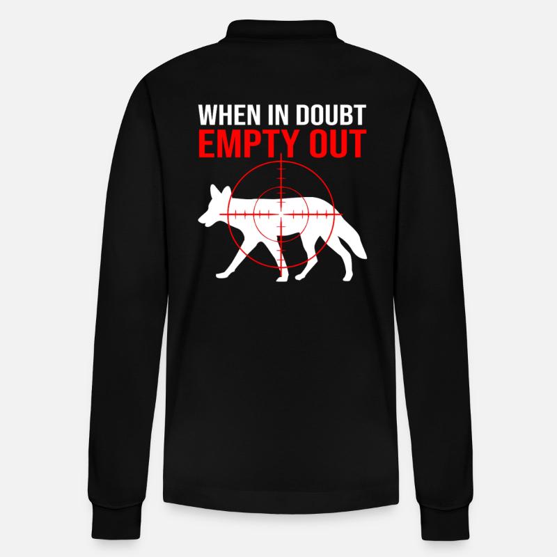 Chasseur de coyotes - Polo à manches longues bio PREPSTER Stanley/Stella Unisexe - noir