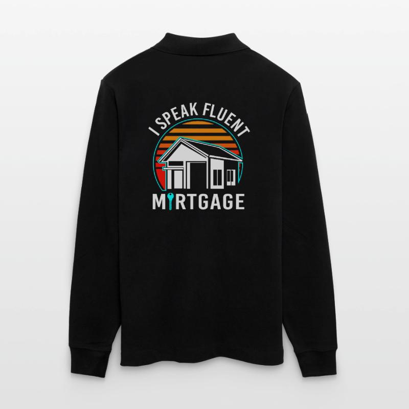 Eigentumswohnung Schulden Hypothek Stanley/Stella Unisex Bio-Langarm-Poloshirt Prepster