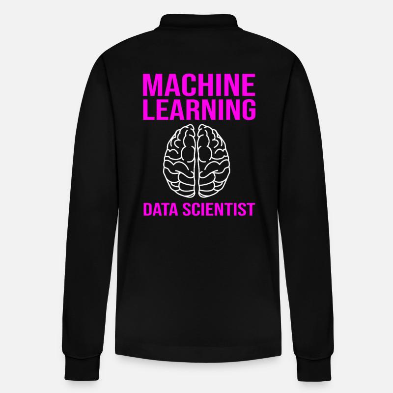 Coder Programmierer GPT - Stanley/Stella Unisex Bio-Langarm-Poloshirt Prepster - Schwarz