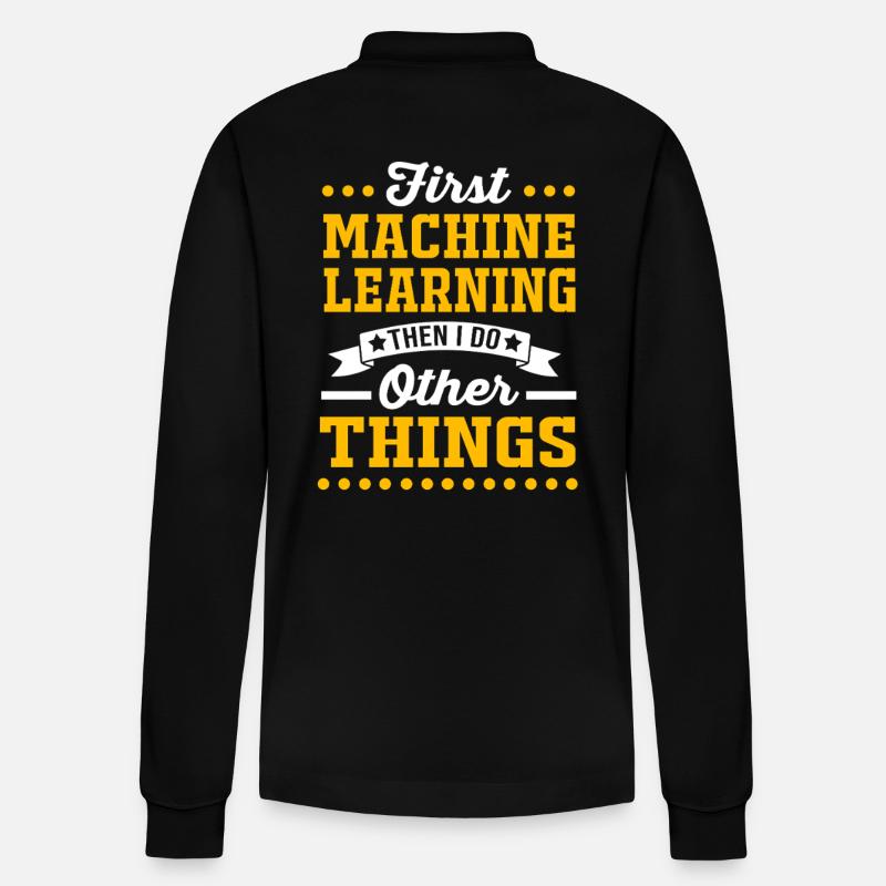 Programmeur Codeur GPT - Polo à manches longues bio PREPSTER Stanley/Stella Unisexe - noir