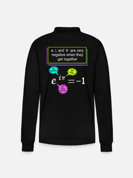 Matematica Matematica Matematica - Polo a manica lunga ecologica unisex Prepster di Stanley/Stella - nero