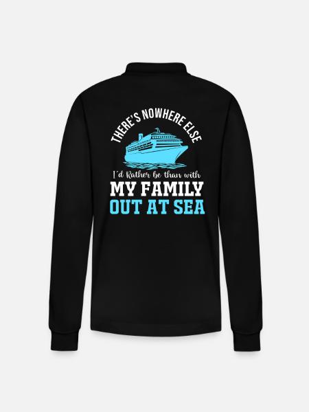 Cruise Cruise Ship - Stanley/Stella Organic Unisex Long-Sleeved Polo Shirt Prepster - black