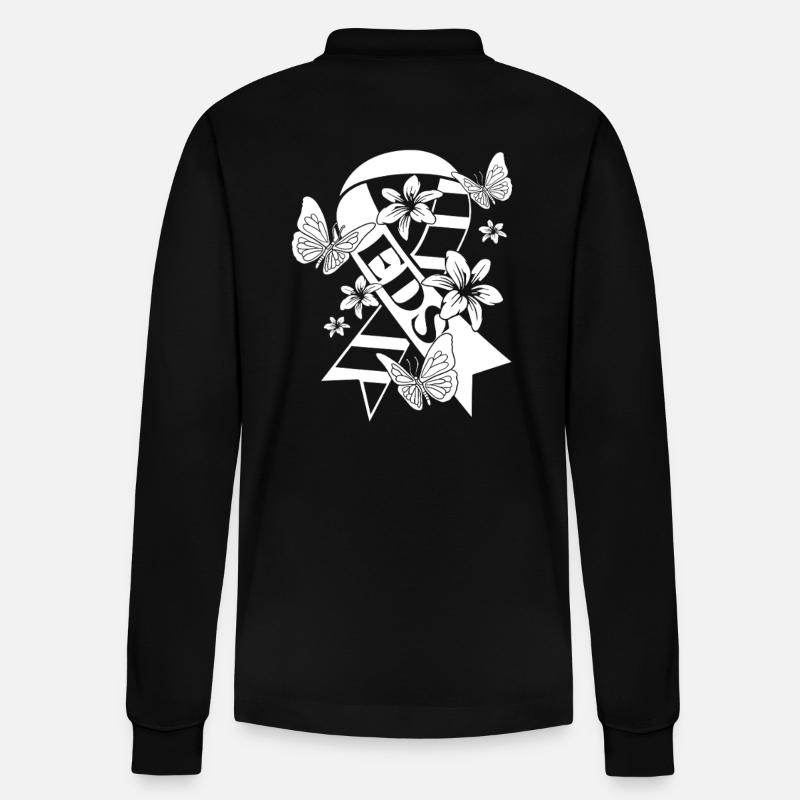 HSD Ehlers-Danlos-Syndrom EDS - Stanley/Stella Unisex Bio-Langarm-Poloshirt Prepster - Schwarz