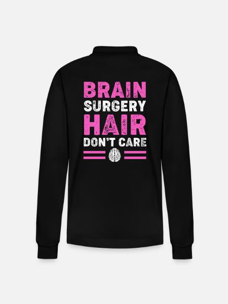 Brain Aneurysm - Stanley/Stella Organic Unisex Long-Sleeved Polo Shirt Prepster - black