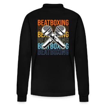 Beatbox - Stanley/Stella Unisex Bio-Langarm-Poloshirt Prepster - Schwarz - Hinten - Anna (173cm)