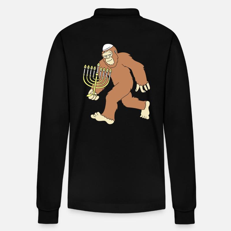 Hanoukka Hanoukka Hanoukka - Polo à manches longues bio PREPSTER Stanley/Stella Unisexe - noir