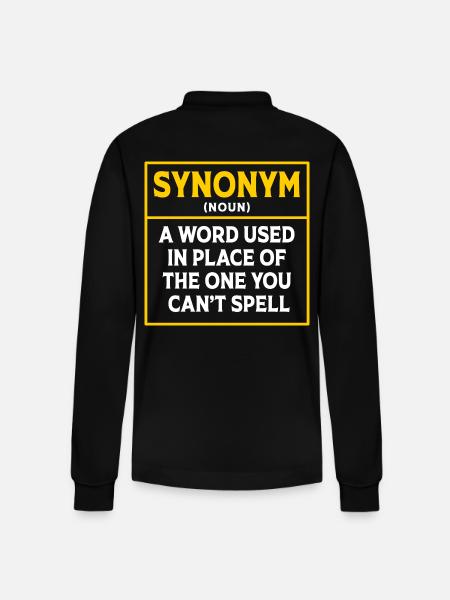 Grammar - Stanley/Stella Organic Unisex Long-Sleeved Polo Shirt Prepster - black