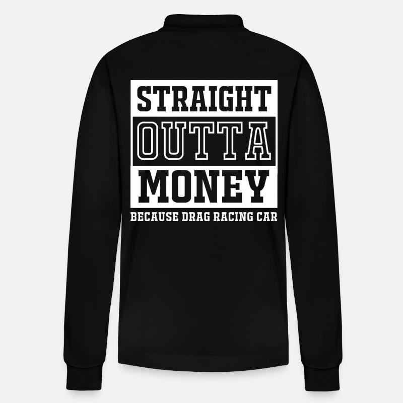 Course de dragsters - Polo à manches longues bio PREPSTER Stanley/Stella Unisexe - noir