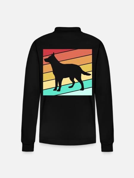 Bouvier australien chien - Polo à manches longues bio PREPSTER Stanley/Stella Unisexe - noir