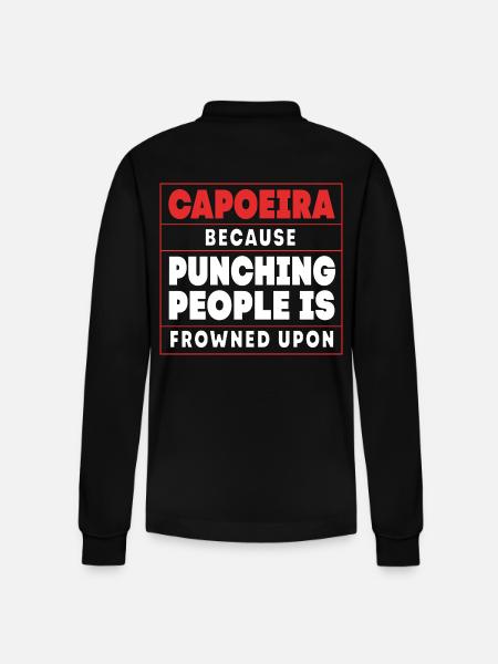 Capoeira - Stanley/Stella Organic Unisex Long-Sleeved Polo Shirt Prepster - black