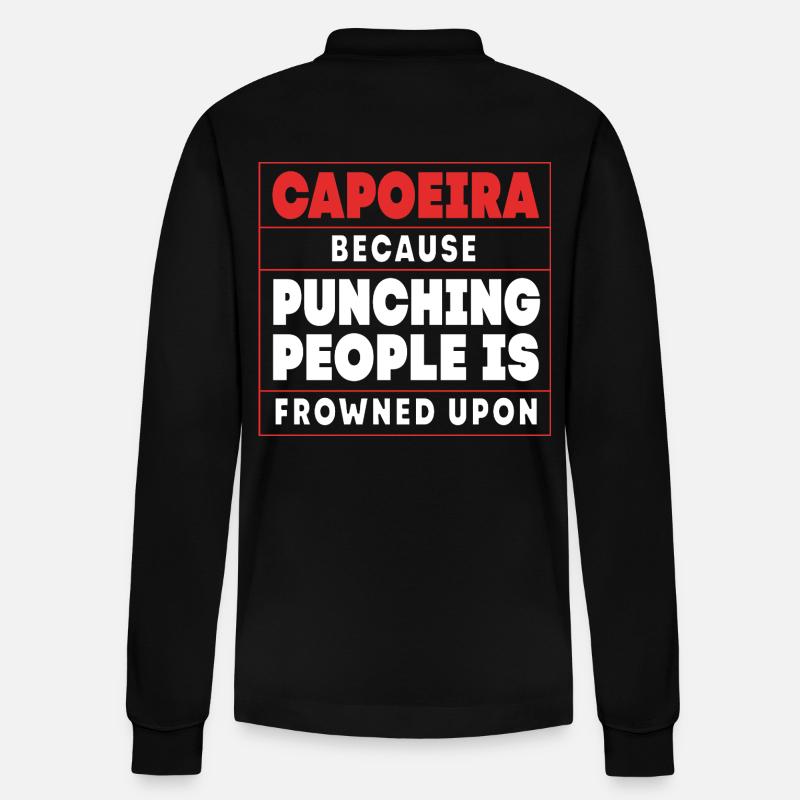 Capoeira - Stanley/Stella Unisex Bio-Langarm-Poloshirt Prepster - Schwarz