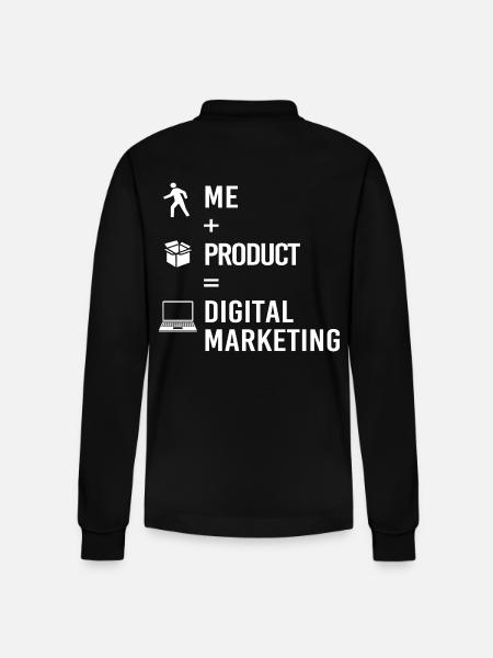 Marketing Manager - Stanley/Stella Organic Unisex Long-Sleeved Polo Shirt Prepster - black