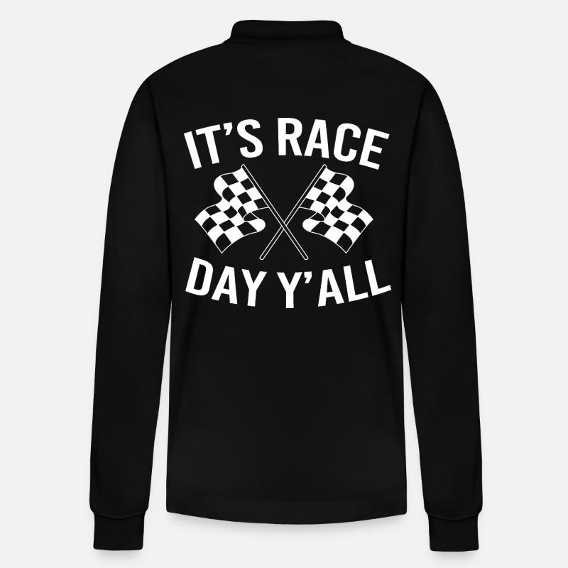 Course de dragsters - Polo à manches longues bio PREPSTER Stanley/Stella Unisexe - noir