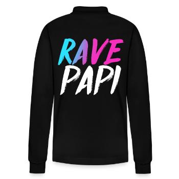 Techno House, Electro Festival, Hardstyle, Rave, Dad - Polo à manches longues bio PREPSTER Stanley/Stella Unisexe - noir - Dos - Anna (173cm)
