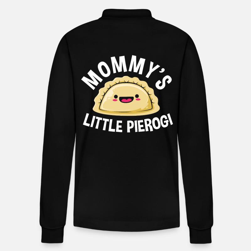 Polen Polnisch Pierogi - Stanley/Stella Unisex Bio-Langarm-Poloshirt Prepster - Schwarz