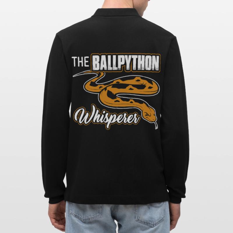 The Ball Python Whisperer Stanley/Stella Organic Unisex Long-Sleeved Polo Shirt Prepster