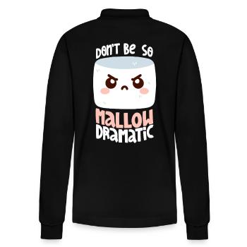 Melodramatic Marshmallow - Stanley/Stella Organic Unisex Long-Sleeved Polo Shirt Prepster - black - Back - Anna (173cm)