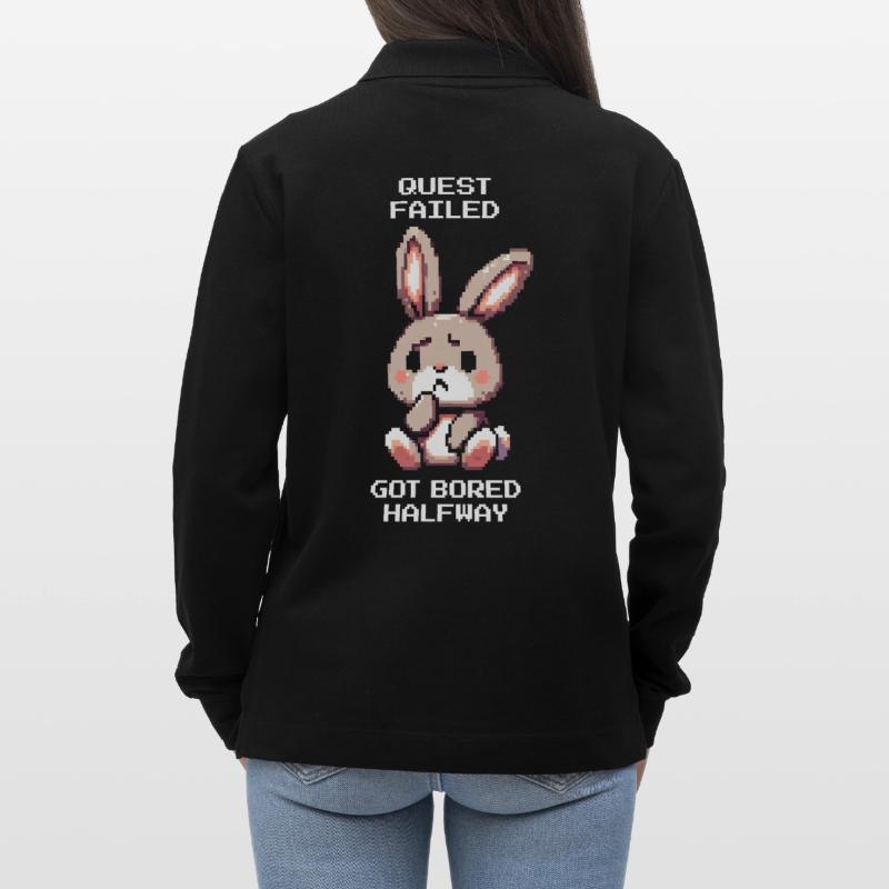 Task aborted | ADHD Boredom Debuff Stanley/Stella Organic Unisex Long-Sleeved Polo Shirt Prepster