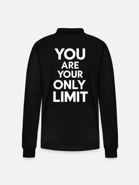 You're your only limit - Stanley/Stella Organic Unisex Long-Sleeved Polo Shirt Prepster - black