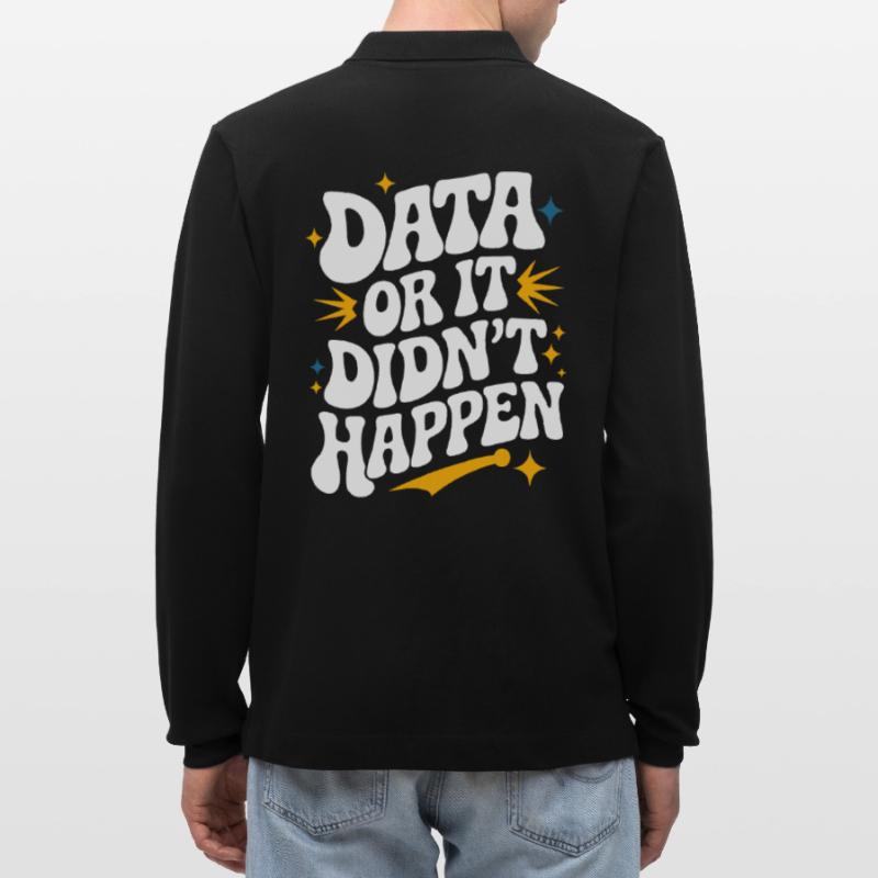 Data Analyst Data Scientist Data Engineer: Stanley/Stella Organic Unisex Long-Sleeved Polo Shirt Prepster