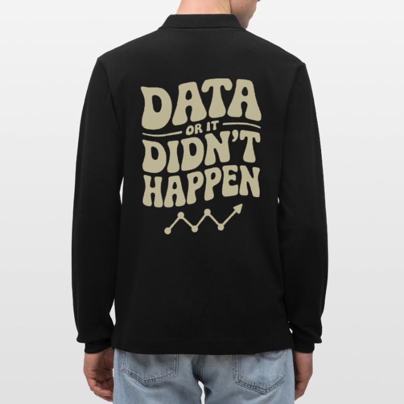 Data Analyst Data Scientist Data Polo à manches longues bio PREPSTER Stanley/Stella Unisexe