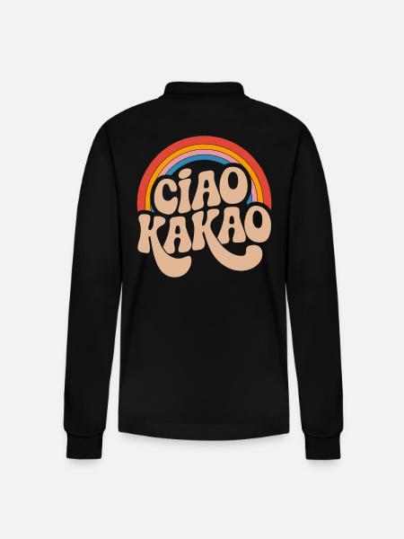 Ciao Cocoa - Stanley/Stella Organic Unisex Long-Sleeved Polo Shirt Prepster - black