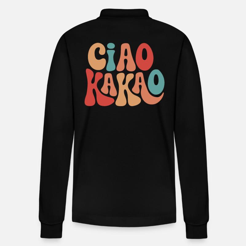 Ciao Kakao - Stanley/Stella Unisex Bio-Langarm-Poloshirt Prepster - Schwarz