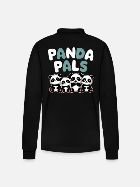 Panda Group Design Panda Pals - Polo à manches longues bio PREPSTER Stanley/Stella Unisexe - noir