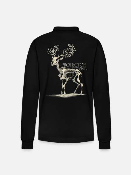 Mellanvärldens skyddsande - Ekologisk långärmad pikétröja Prepster unisex från Stanley/Stella - svart