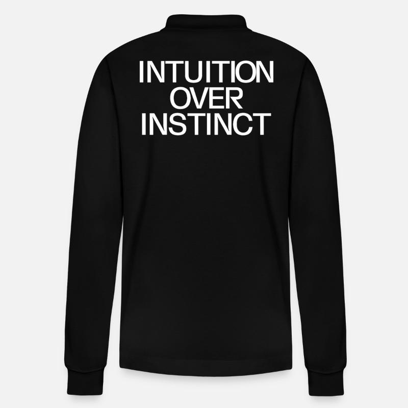 L’intuition plutôt que l’instinct Inspirant - Polo à manches longues bio PREPSTER Stanley/Stella Unisexe - noir