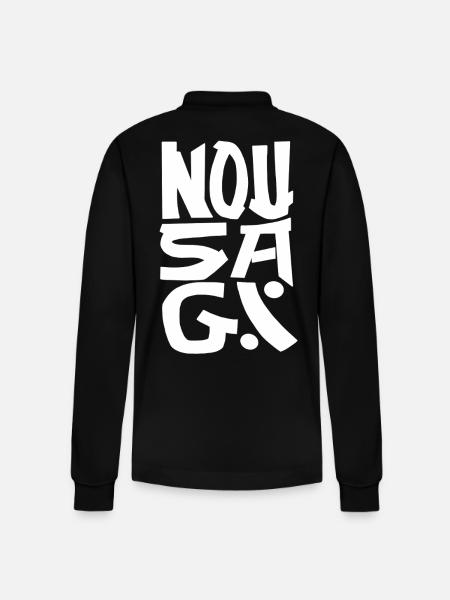 NousagiBrand - Polo à manches longues bio PREPSTER Stanley/Stella Unisexe - noir