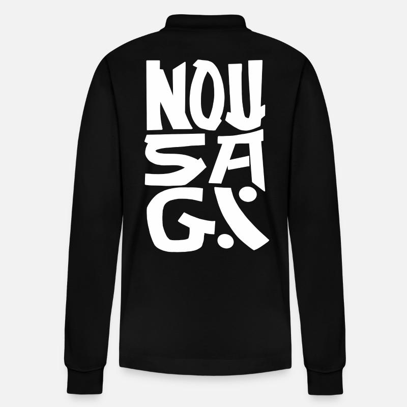 NousagiBrand - Polo à manches longues bio PREPSTER Stanley/Stella Unisexe - noir