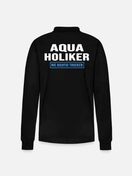 Aquarium aquarist water change - Stanley/Stella Organic Unisex Long-Sleeved Polo Shirt Prepster - black
