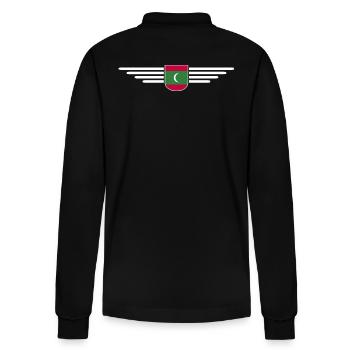 Maldives Fans : Maillots exclusifs - Polo à manches longues bio PREPSTER Stanley/Stella Unisexe - noir - Dos - Anna (173cm)