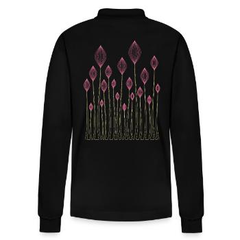Plants Decorative - Stanley/Stella Organic Unisex Long-Sleeved Polo Shirt Prepster - black - Back - Anna (173cm)