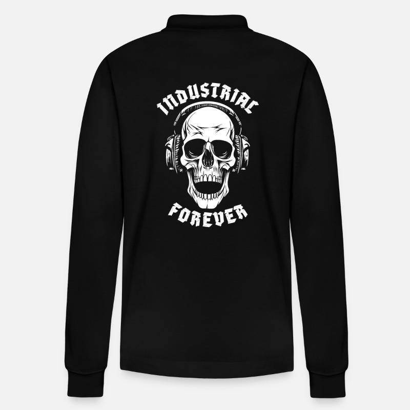 INDUSTRIAL FOREVER - Stanley/Stella Unisex Bio-Langarm-Poloshirt Prepster - Schwarz