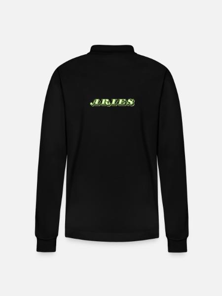 Logo "Bélier" - Polo à manches longues bio PREPSTER Stanley/Stella Unisexe - noir