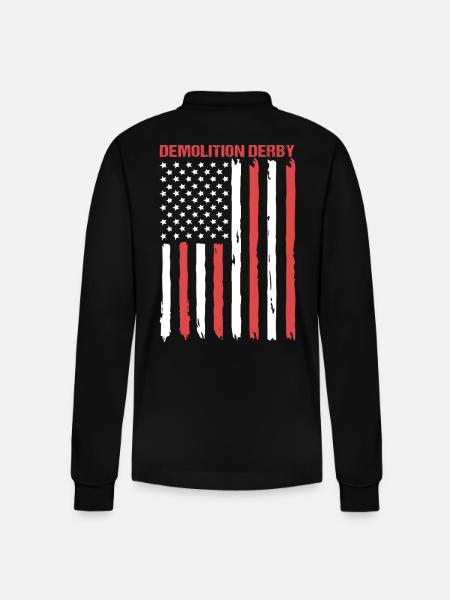 Demolition of the derby - Stanley/Stella Organic Unisex Long-Sleeved Polo Shirt Prepster - black