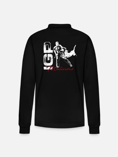 IGP Malinois - Stanley/Stella Unisex Bio-Langarm-Poloshirt Prepster - Schwarz