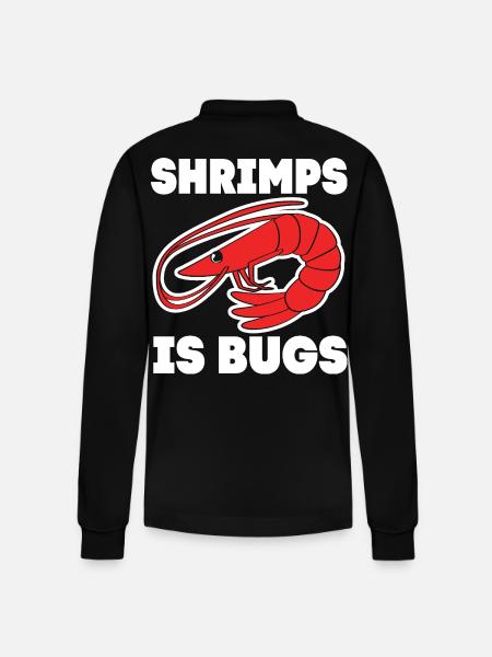 Shrimp - Stanley/Stella Organic Unisex Long-Sleeved Polo Shirt Prepster - black