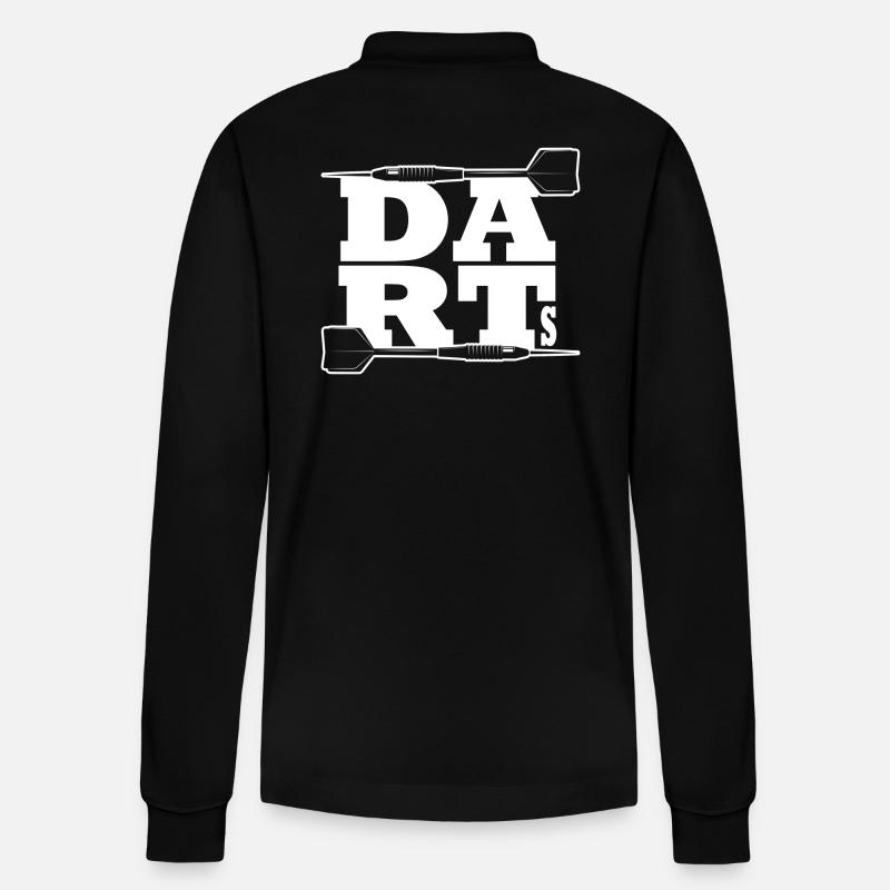 Fléchette Dart Dart Dart - Polo à manches longues bio PREPSTER Stanley/Stella Unisexe - noir