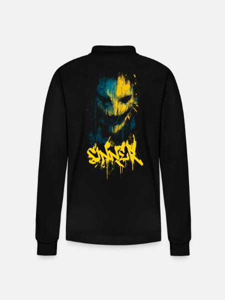 Sinner - Stanley/Stella Organic Unisex Long-Sleeved Polo Shirt Prepster - black