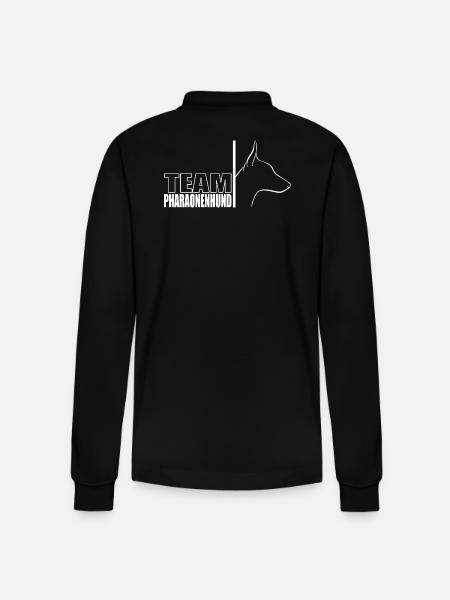 TEAM Pharaoh Dog Dog Wilsigns - Stanley/Stella Organic Unisex Long-Sleeved Polo Shirt Prepster - black