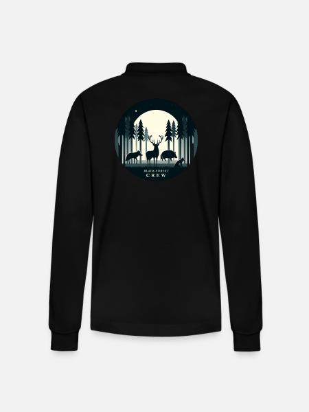 Black Forest Crew - Stanley/Stella Unisex Bio-Langarm-Poloshirt Prepster - Schwarz