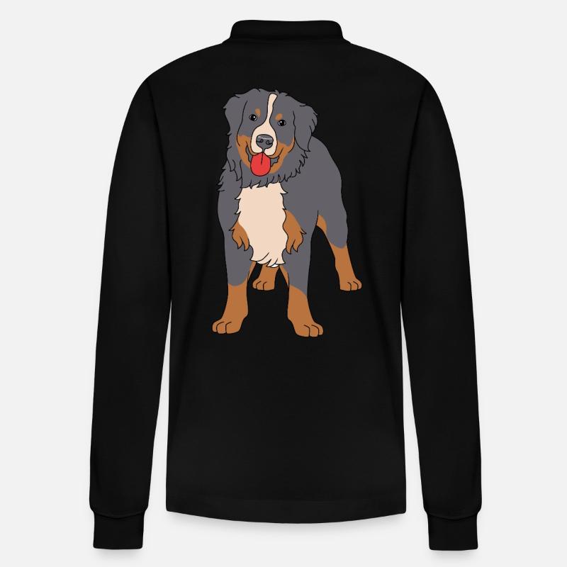 Bouvier bernois - Polo à manches longues bio PREPSTER Stanley/Stella Unisexe - noir