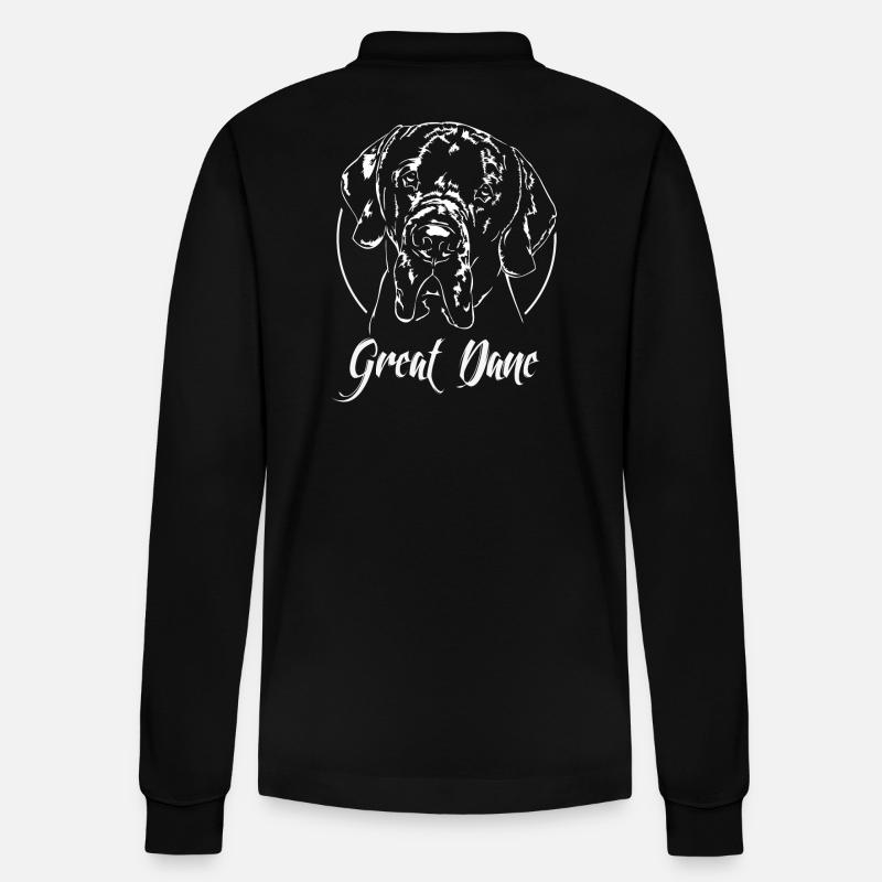GREAT DANE - Stanley/Stella Unisex Bio-Langarm-Poloshirt Prepster - Schwarz